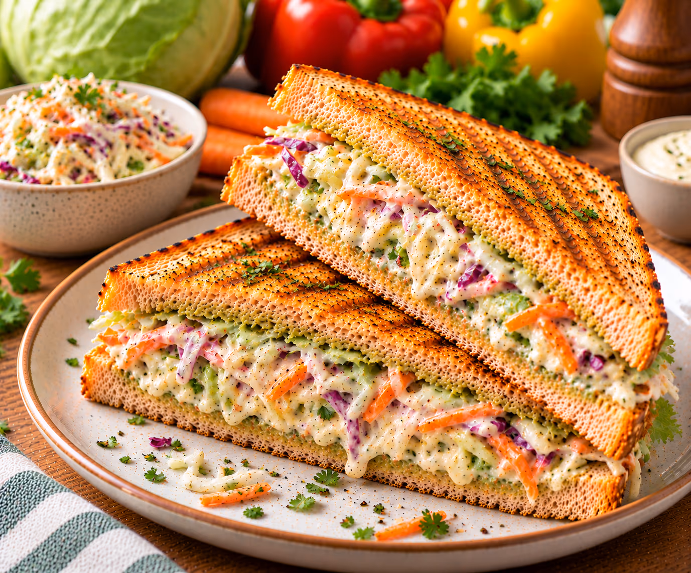 Coleslaw Sandwich
