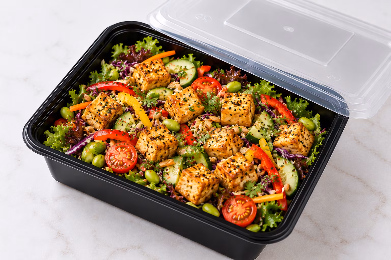 Crispy Tofu Salad