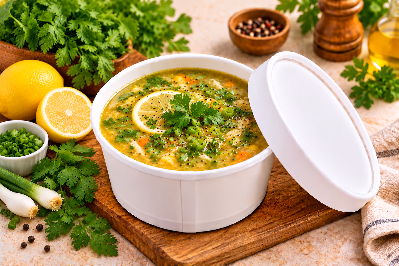 Lemon Coriander Soup
