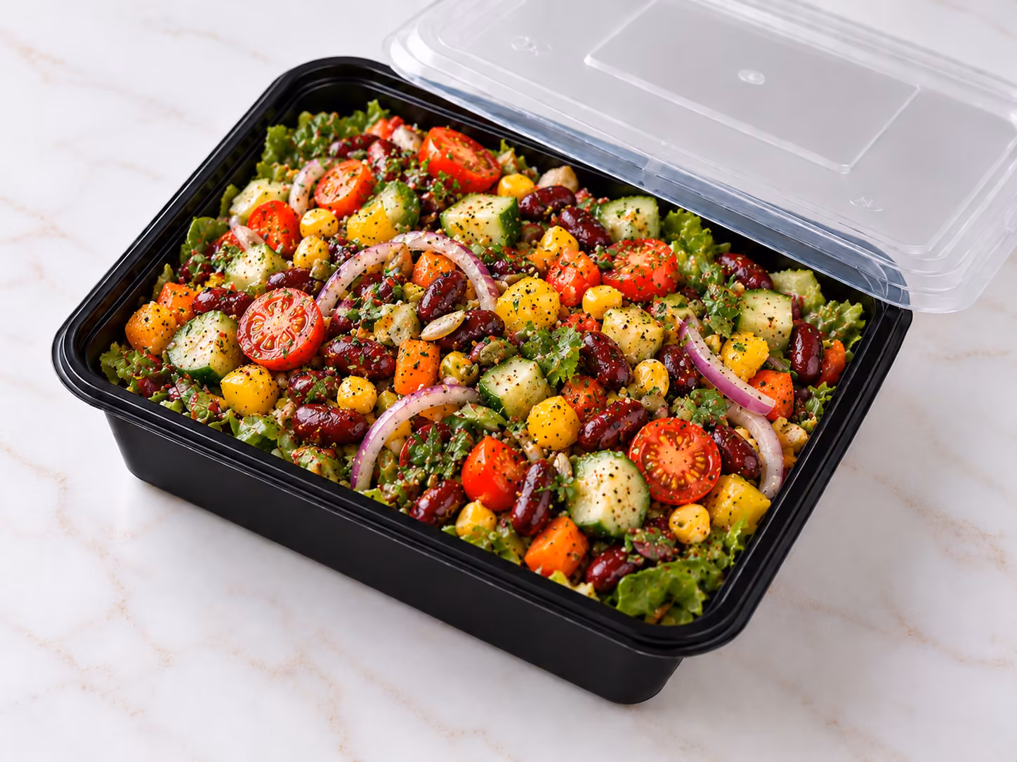 Rainbow Rajma Salad
