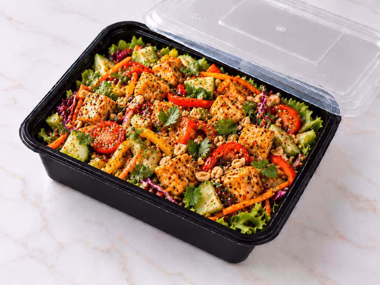 Spicy Thai Tofu Salad
